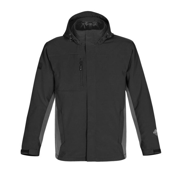 Stormtech Mens Atmosphere 3-in-1 Performance System Jacket (Waterproof & Breathable) - Black/Granite