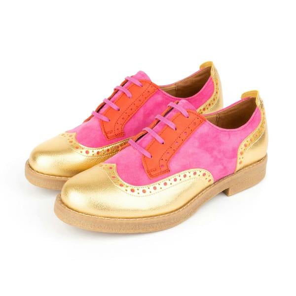 Embassy London The Artist - Ultra Glam - Women's leather lace-up shoe with brogue detailing