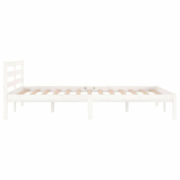 Berkfield Day Bed Solid Wood Pine 120x200 cm White