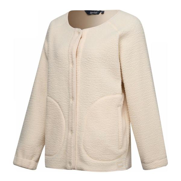 Regatta Womens/Ladies Lea Borg Snap-Front Fleece - Light Vanilla - 