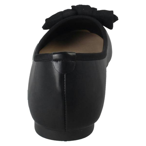 Spot On Ladies Spot On Flat Bow Detailed Ballerina Casual Shoes F80512