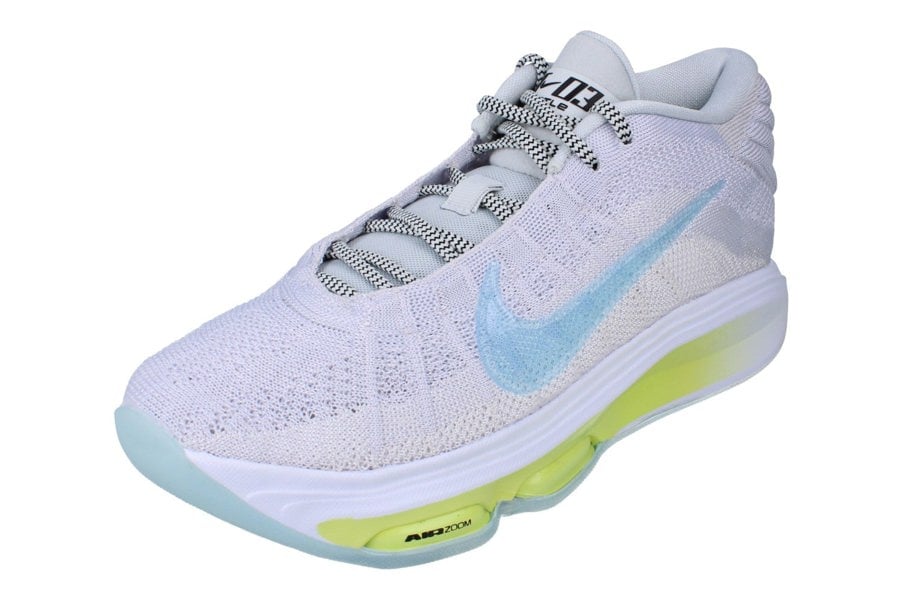 Nike G.T. Hustle 3 Mens Basketball Trainers Fv5953 004 - Pure Platinum Glacier Blue 004 - Photo 0