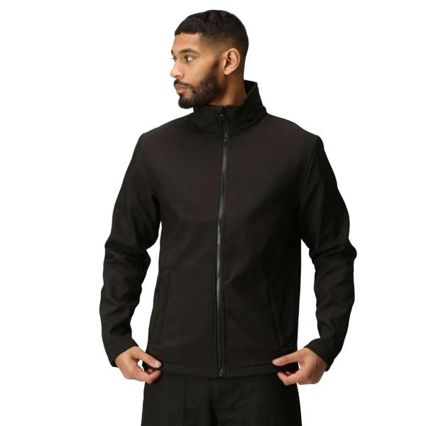 Regatta Mens Ablaze Printable Soft Shell Jacket - Black - 