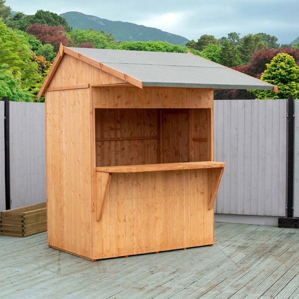 Shire Garden Bar Apex Roof 6x4 12mm interlock  Cladding - Best Shed