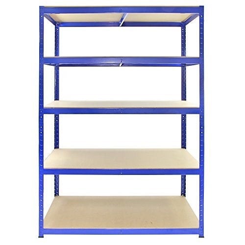 Monster Racking T-Rax Strong Storage Shelves - Blue (120cm W, 60cm D) Set of 3