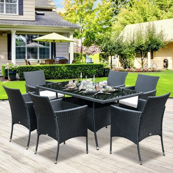 Resin Rattan Dining Set