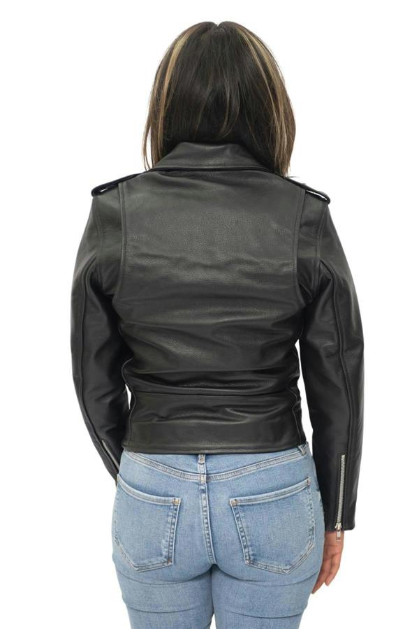 Infinity Leather Women's Cowhide Brando Leather Biker Jacket-Murcia