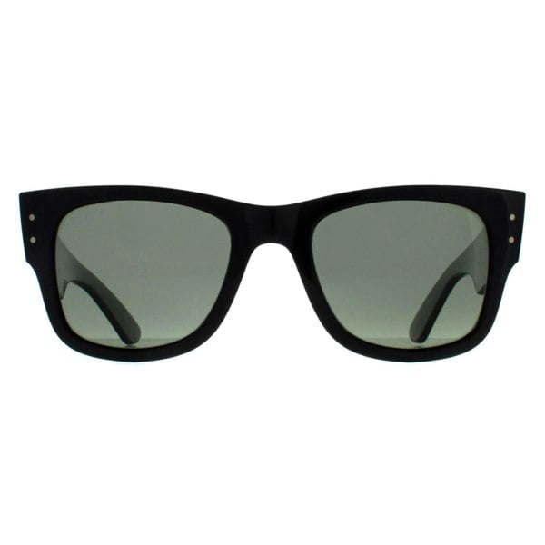 Ray-Ban Sunglasses RB0840S Mega Wayfarer 901/58 Polished Black Green Polarized