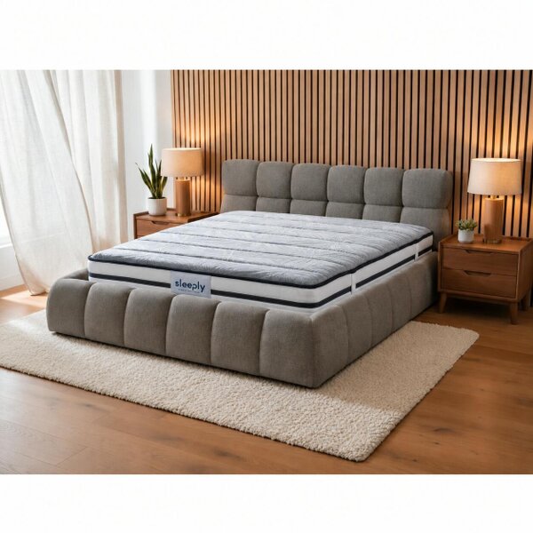 Outdoor Living The Maya Plush Ottoman Bed with Sleeply Hybrid Pocket Sprung Mattress – Double & King (Package Deal)