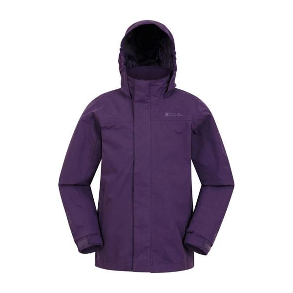 Mountain Warehouse Childrens/Kids Solar Waterproof Jacket - Berry - 