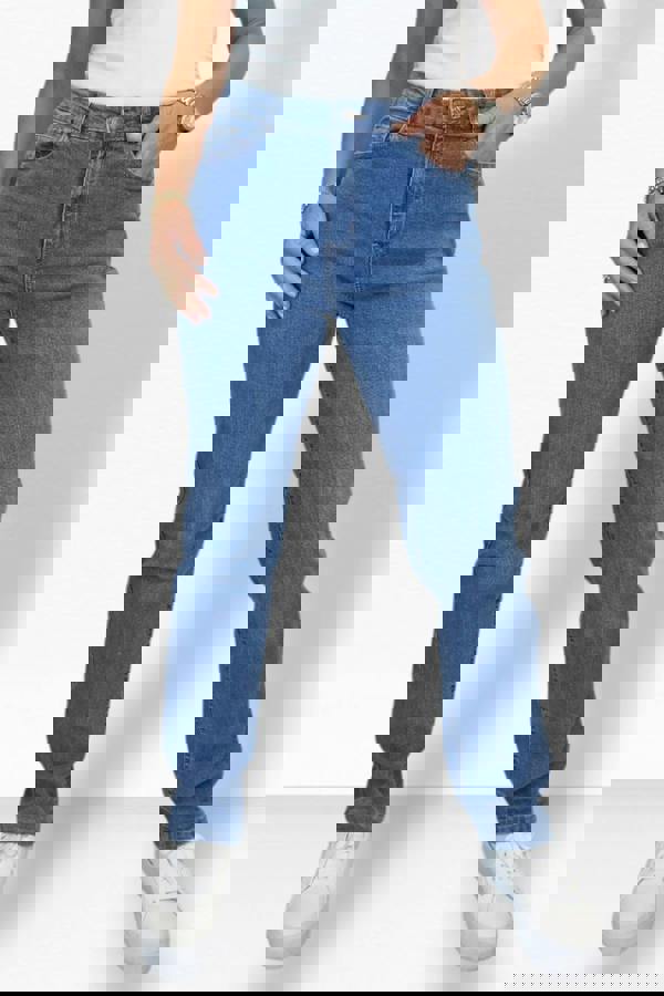 Paulo Due Womens Classic Straight Leg Denim Jeans