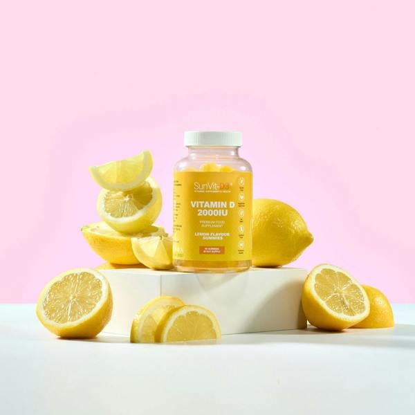 High Strength Vitamin D Lemon Gummies for Adults & Teenagers