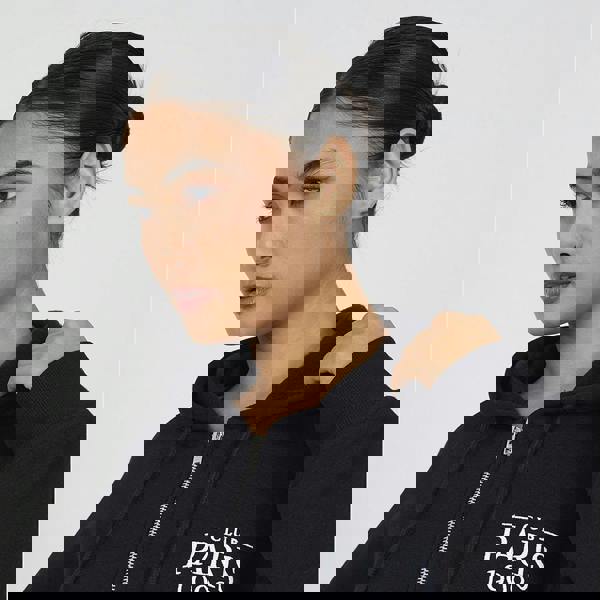 Brave Soul Black Zip Through Hoodie - Black Image 4