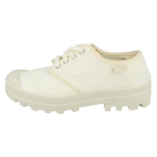 Red:Tag Ladies Red Tag Flat Lace Up Trainers