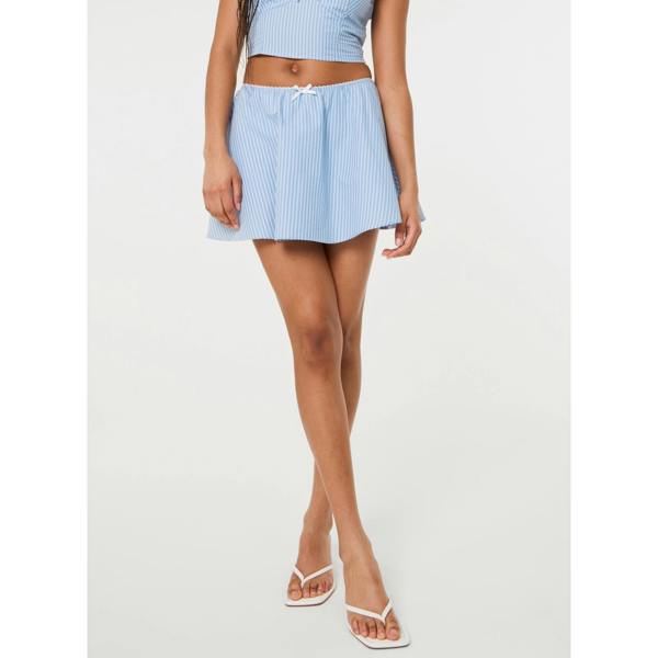Pink Vanilla Stripe Skort