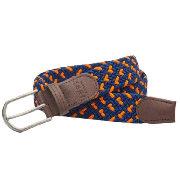 IBEX Repreve Eco Friendly Stretch Belt 9408 - Navy/Orange