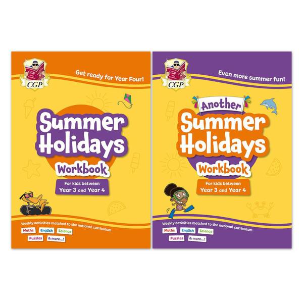 KS2 Summer Holidays Activity Workbook Bundle – for kids between Year 3 and Year 4 (Ages 7-8) CGP