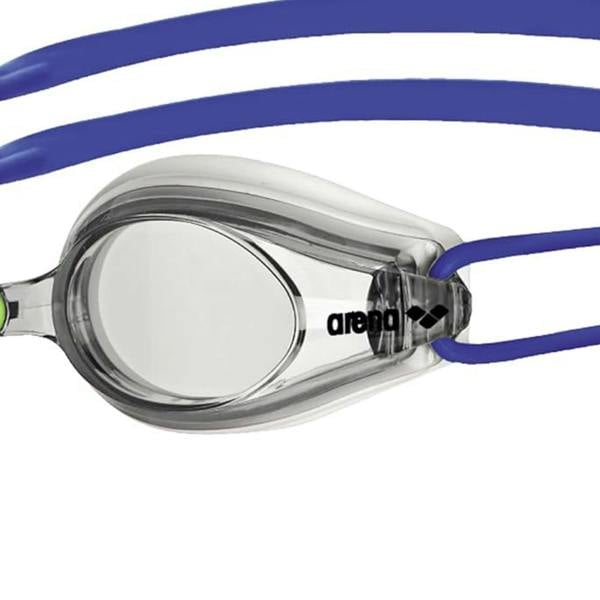 Arena Unisex Adult Tracks Clear Swimming Goggles - White/Clear/Blue - 