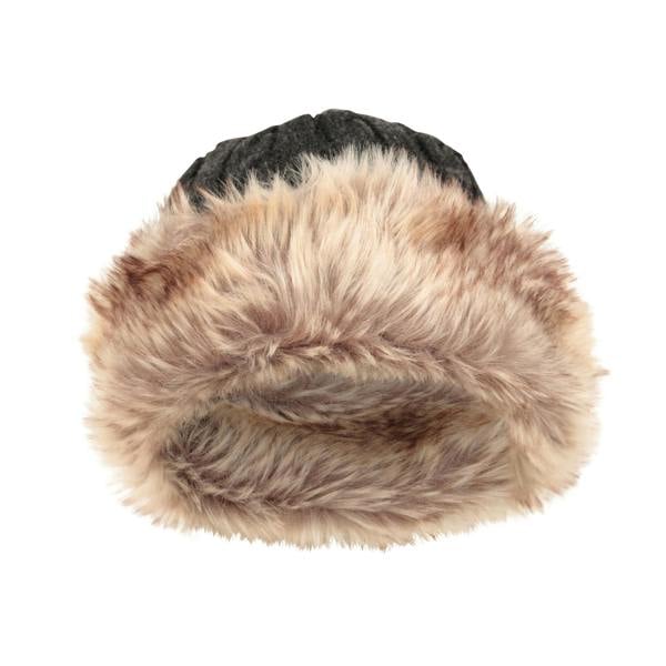 Mountain Warehouse Womens/Ladies Faux Fur Winter Hat - Charcoal - 