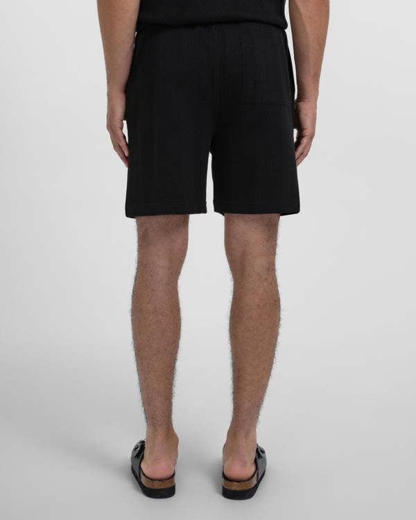 Steel & Jelly Charlton - Stripe Jacquard Waffle Shorts