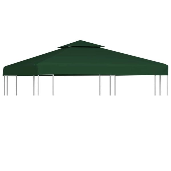 Berkfield Gazebo Cover Canopy Replacement 310 g / ma_ Green 3 x 3 m