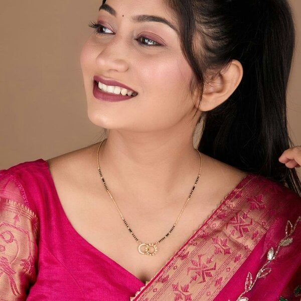 The Colourful Aura Delicate Twin Ring Dokiya Mangalsutra Necklace– Modern Symbolism