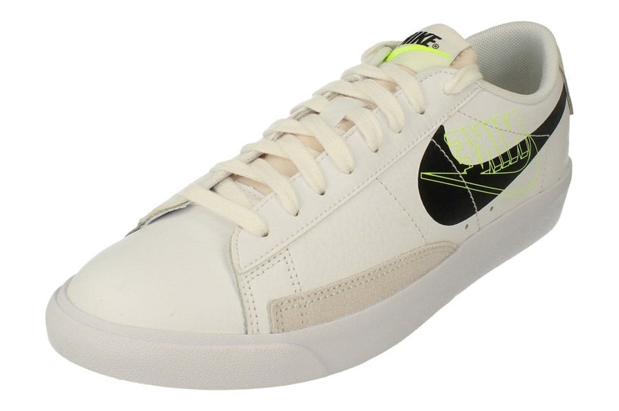 Nike Blazer Low Mens Trainers Da4652  100 - White Black Volt White 100 - Photo 0