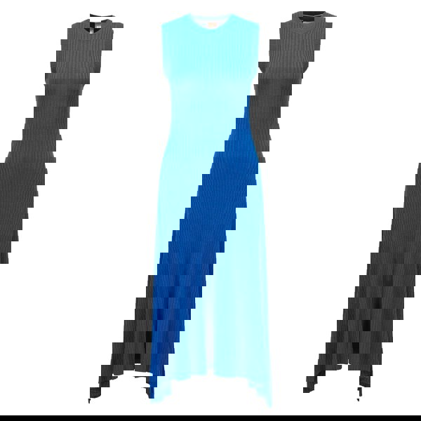Boss Womens/Ladies Flenda Knitted Midi Dress - Blue