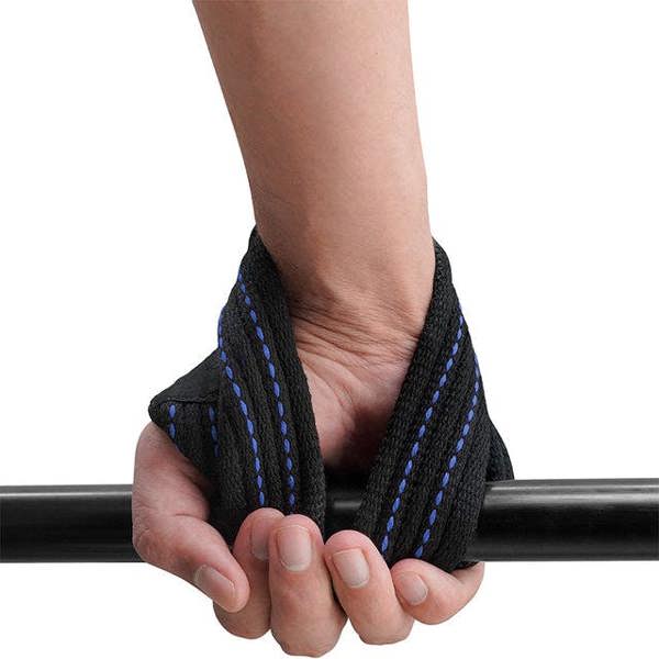 RDX Sports GYM LIFTING COTTON 8 STRAPS BLUE