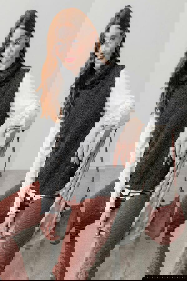 Chestnut Knitted Jacket Black | Lily and Me Clothing