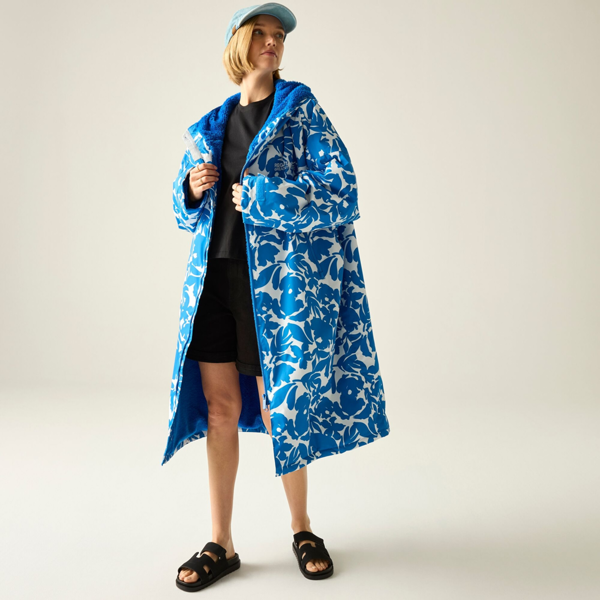 Regatta Unisex Adult Fleur Bloom Changing Robe - Blue