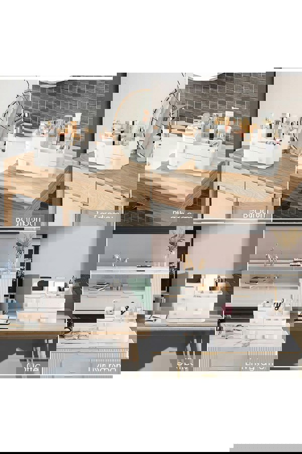 Living and Home Desktop Cosmetic Organizer Storage Box