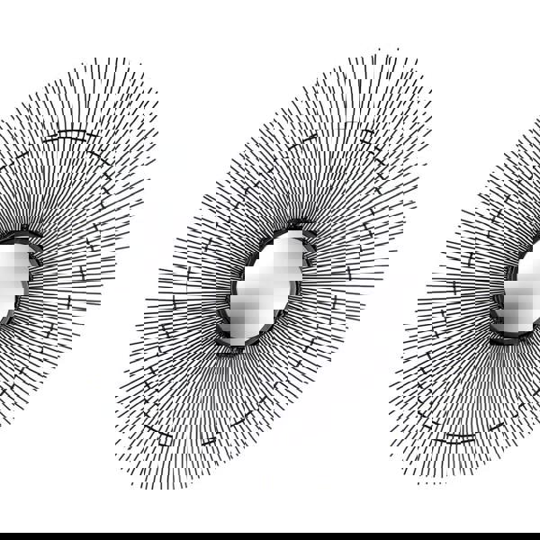 Paoletti Wire Round Wall Mirror - Black