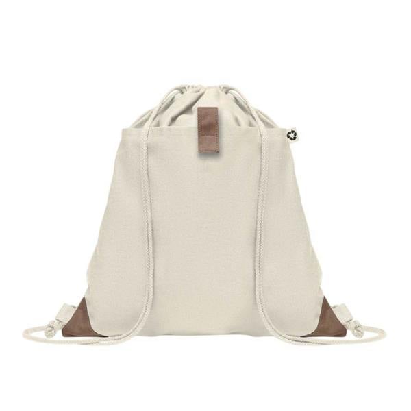MidOcean Panda Recycled Cotton Drawstring Bag - Beige - 