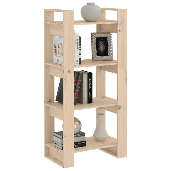 Berkfield Book Cabinet/Room Divider 60x35x125 cm Solid Wood