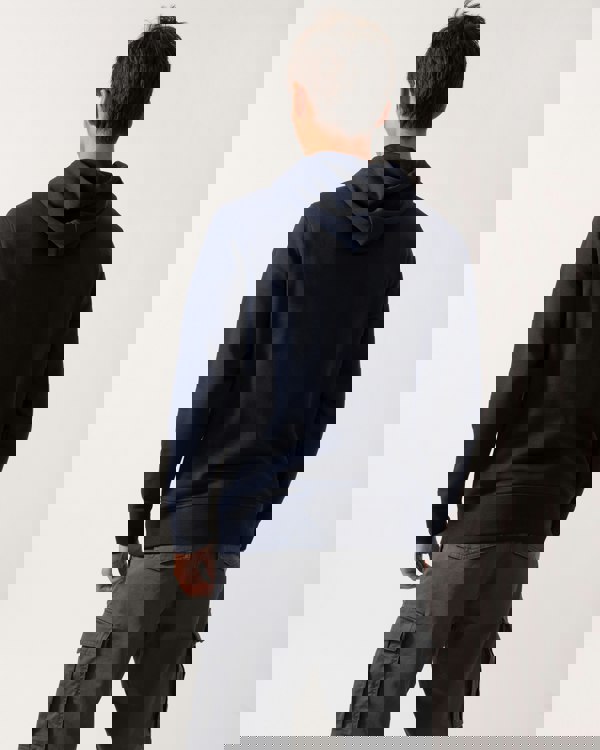 GANT Mens Graphic Pullover Hoodie - 433 Evening Blue - CHO - Designer Mens Hoodies