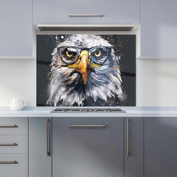 Warren Reed - Designer Eagle In Glasses Splashart Kitchen Splashback