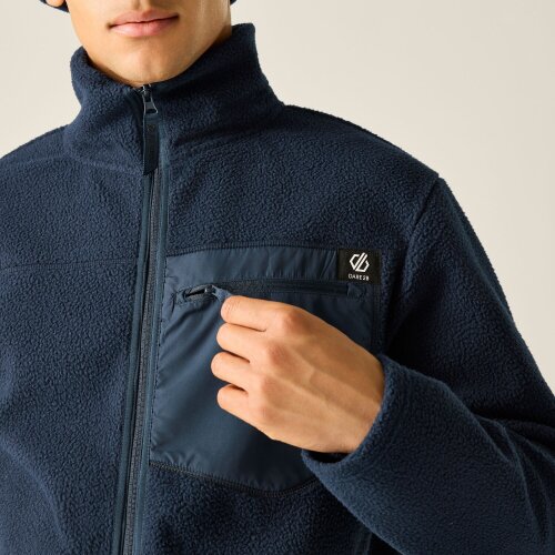 Dare 2B Mens Camber Shield Borg Fleece Jacket - Navy
