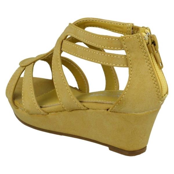 Savannah Girls Savannah Mid Wedge Loop Bar Sandals