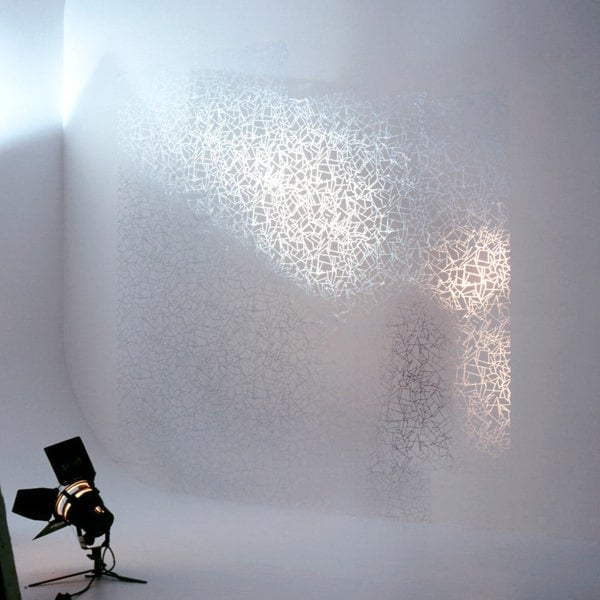 Angles silver / white wallpaper