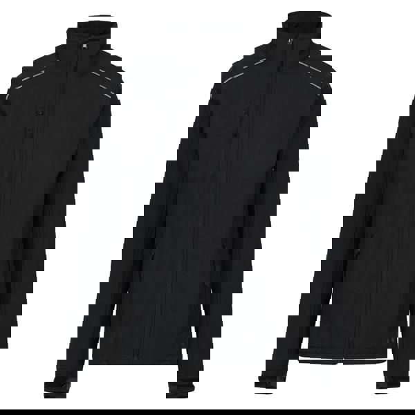 Regatta Mens Sandstorm Workwear Softshell Jacket - Black/Black