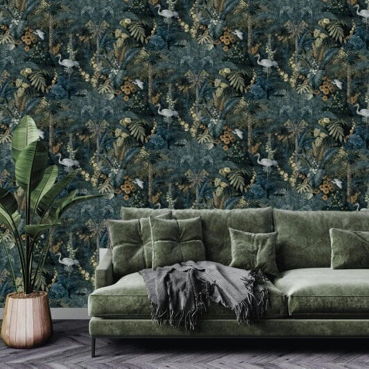 Love Frankie Flight of the Cranes Wallpaper - Midnight