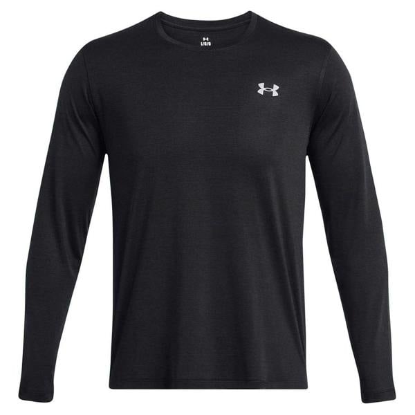 Under Armour Mens Launch Long-Sleeved T-Shirt - Black - 