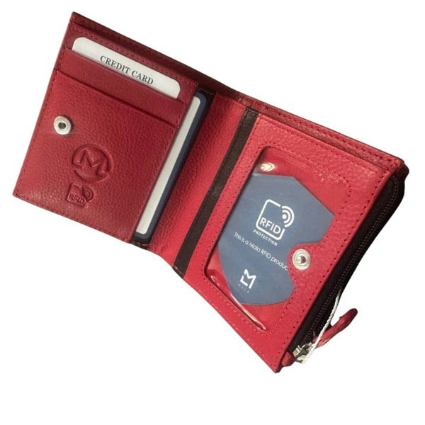 Mala Leather Bobbie Robin Bird Small Leather Purse