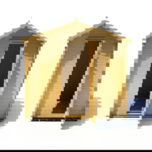 Shire Danbury 8x8 Log Cabin 19mm interlock  Cladding - Best Shed