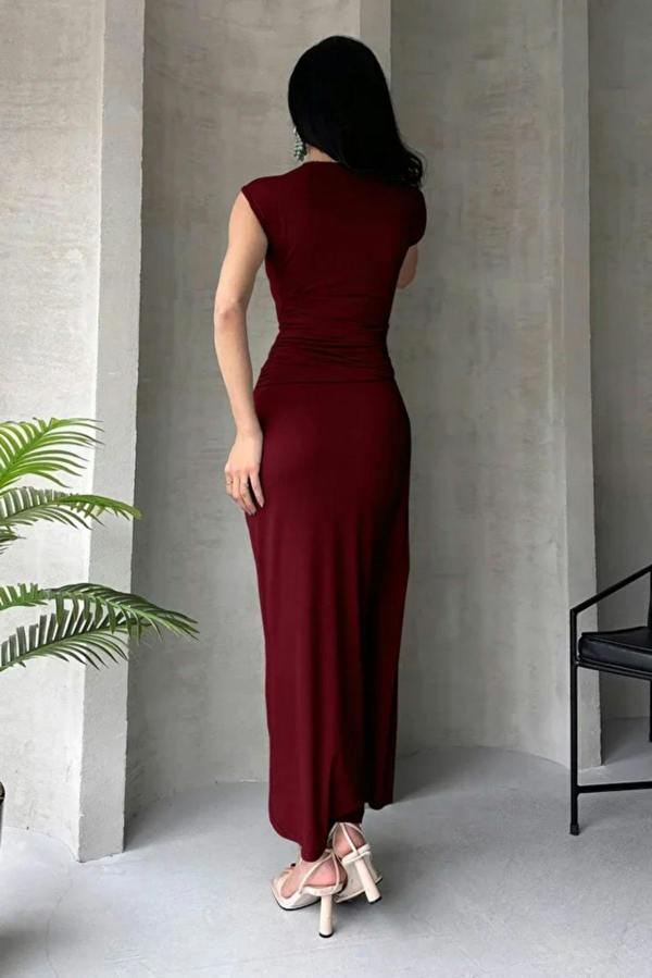 Hoxton Gal Elegant Bodycon Maxi Evening Dress