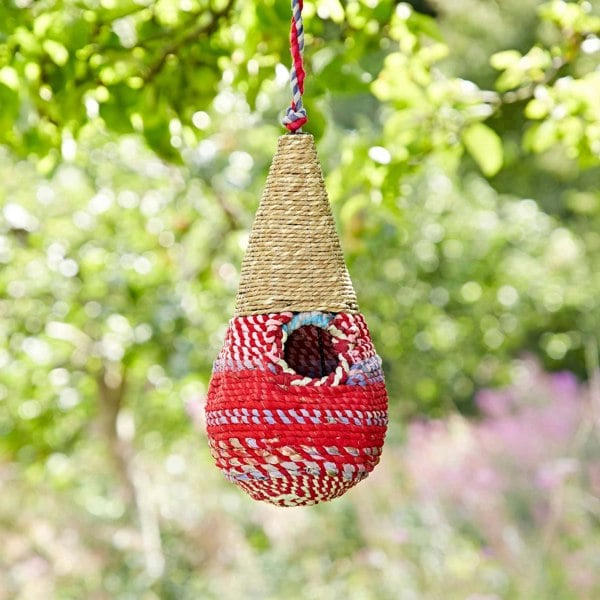 Paper High Teardrop Recycled Cotton Birdhouse