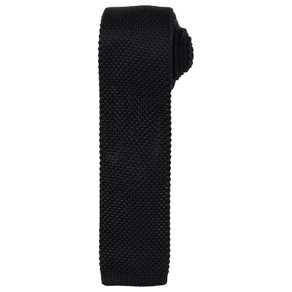 Premier Unisex Adult Slim Knitted Tie - Black