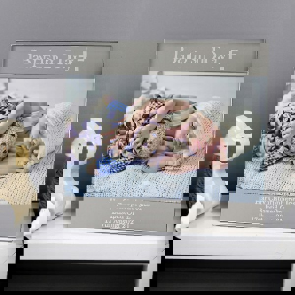 Personalised Memento Company Personalised Religious Cross 6x4 Photo Frame