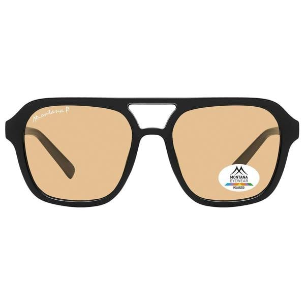 Montana Sunglasses MP174 A Shiny Black Orange Polarized